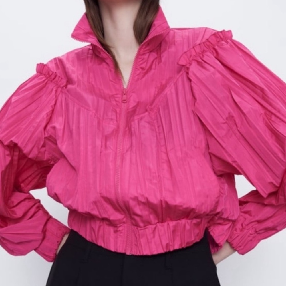 Pink Crop Jacket - Picture 2 of 4